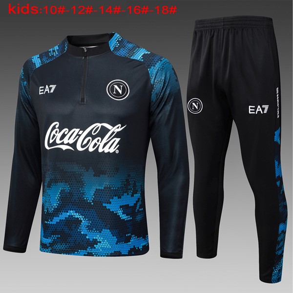 Ninos Sudadera De Training Napoli 2024-25 Azul